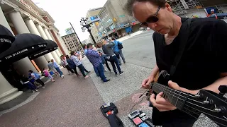 This is not America - Amazing busker improvises EPIC hour long Bowie/Metheny jam