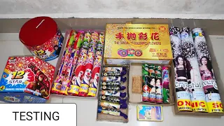 Testing different fireworks stash Diwali 2019/Crackers testing/crackers experiment/Diwali stash 2019