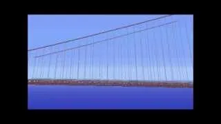 1:1 Golden Gate Bridge in minecraft!