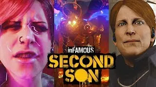 Infamous Second Son All Bosses Battle Fight, Fetch, Eugene, Augustine - End Final Boss