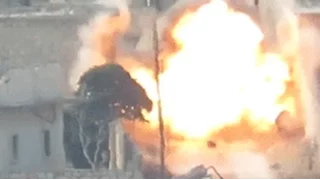 Ракета террористов ИГИЛ догоняет солдат сирийской армии – видео