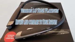 lG tone platinum review and compare to LG tone infinim #Verizon