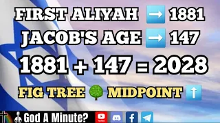 Fig Tree Mid Point Lines Up With Jacob's Age & First Aliyah Rapture Soon