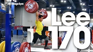 Alex Lee (69kg) 170kg Clean & Jerk 2015 World Weightlifting Championships Training Hall