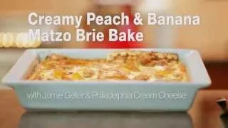 Creamy Peach & Banana Matzo Brei Bake Kosher For Passover Recipe | Joy of Kosher