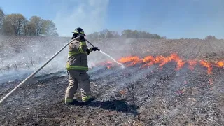 Corn Field Fire Grafton May 14, 2021