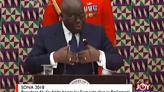 President Akufo-Addo brings his Ewe side alive in Parliament