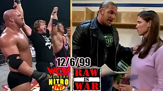 WWF RAW vs. WCW Nitro - December 6, 1999 Full Breakdown - HHH Signs Papers - Goldberg vs. Jarrett