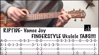 RIPTIDE (Vance Joy) FINGERSTYLE Ukulele TUTORIAL