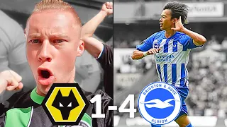 Mitoma Shocks The World Again!! | 1-4 | Wolves VS Brighton | Match Day Vlog