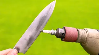 4 Easy Way To Sharpen A Knife Like A Razor Sharp! Amazing Idea