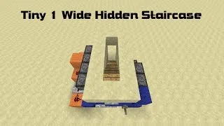 How To Build A 1 Wide Hidden Staircase (Works in 1.18+)