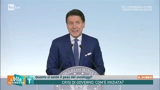 Crisi di Governo: come è iniziata? - La vita in diretta Estate 09/08/2019