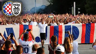 HAJDUK - PAOK | Corteo Torcida Split vs Paok - Korteo Torcide Protiv PAOK 10.08.2023