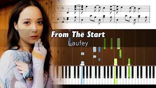 Laufey - From The Start - Piano Tutorial with Sheet Music