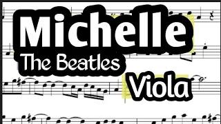 Michelle Beatles Viola Sheet Music Backing Track Play Along Partitura