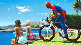 GTA 5 SPIDERMAN Water Ragdolls Jumps/Fails #14 (Euphoria Physics | Funny Moments)