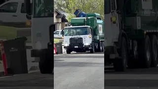 Waste Management picking up trash in east Santa Clarita