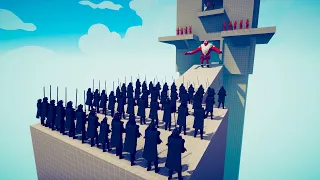 100x Black Knight Attacking a Tower ► TABS UNIT CREATOR - Totally Accurate Battle Simulator