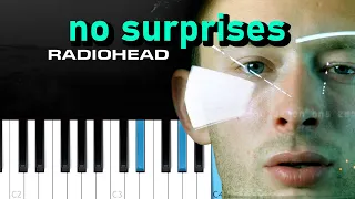 Radiohead - No Surprises  (Piano tutorial)