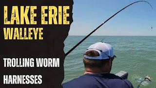 LAKE ERIE WALLEYE FISHING WITH WORM HARNESSES