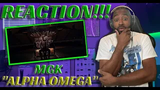 FIRST TIME LISTENING TO MGK!!!!  MACHINE GUN KELLY "ALPHA OMGEGA " OFFICAL VIDEO REACTION!!!