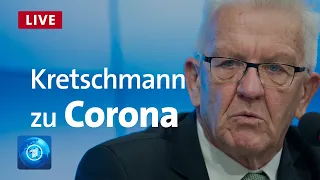 Schärfere Corona-Maßnahmen in Baden-Württemberg? - PK mit Ministerpräsident Kretschmann
