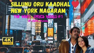NEW YORK NAGARAM SONG LYRICS  #SILLUNU ORU KAADHAL❤️This Song is Dedicated to #suriya sir❤️ #4k