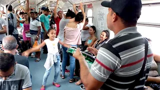 Geovan e Geovana pai e filha repentista no trem 🚆