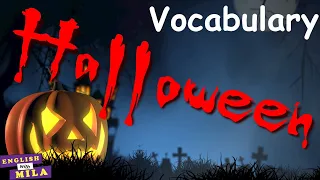 HALLOWEEN Vocabulary Practice Lesson - Halloween Words List - 1