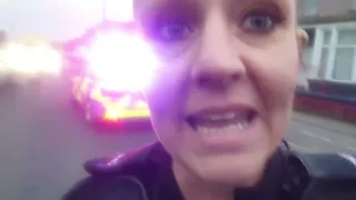 "Ill Arrest You "  Says-  PC  Karen & then  gets physical, armed police, Helli,& wrecks in BLACKPOOL