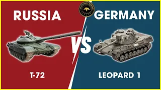 Who Wins!! T-72 vs Leopard 1: Which Tank is the Most Powerful | Military Summary