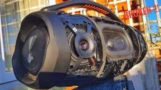 JBL Boombox 3 with BROKEN TWEETER !!! BASS TEST 100% VOL !!!