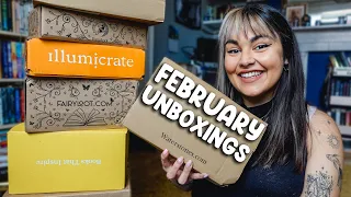 February Book Unboxing! Illumicrate, Fairyloot, Special Editions & New Releases! 2024