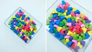 3D Origami heart - Lucky Heart Making - How To Make Lucky Heart - DIY