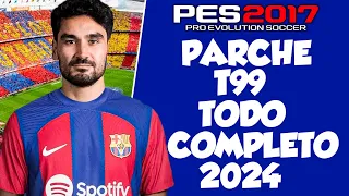 PES 2017 A PES 2024 EL MEJOR PARCHE PARA PC DE BAJOS RECURSOS TODO COMPLETO😍