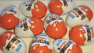 Unwrapping Kinder Surprise Eggs by Ferrero - Kinder Überraschung Unboxing