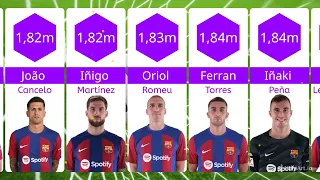 Shocking heights of FC Barcelona players revealed #football #barcelona