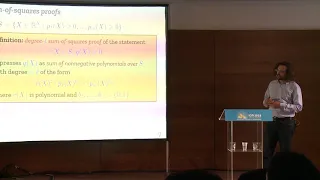 High dimensional estimation via Sum-of-Squares Proofs – D. Steurer & P. Raghavendra – ICM2018