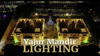 Aerial View of Bhagawan Sri Sathya Sai Baba's Residence | Lighting Decorations at Yajur Mandiram