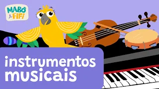 SONS DE INSTRUMENTOS MUSICAIS | vídeo infantil educativo | SÉRIE CONHECENDO OS INSTRUMENTOS MUSICAIS