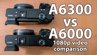 Sony A6300 vs A6000 1080p Video Comparison