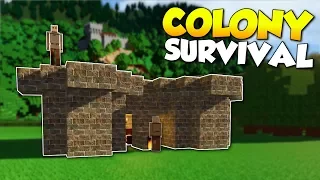 BUILDING A COLONY & BECOMING KING! - Colony Survival Gameplay [Ep 1] - Kingdom Building!