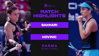 Maria Sakkari vs. Danka Kovinic | 2022 Parma Semifinal | WTA Match Highlights