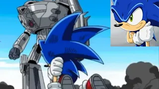 Sonic X Comparison: Sonic Gets Beaten Up By Eggsterminator (Japanese VS English)