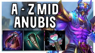 A - Z SMITE MAGES, CRAZY NEW LIFE STEAL BUILD FOR ANUBIS