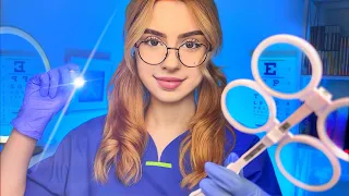 ASMR Cranial Nerve Exam BUT YOU CAN CLOSE YOUR EYES 👀 Doctor Roleplay ⚕️