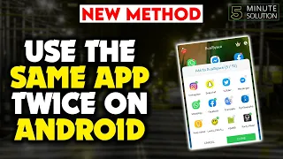 How To Use the Same App Twice on Android 2024 | dual apps android