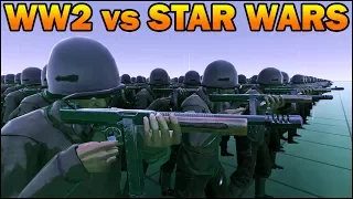 WW2 US SOLDIER vs STAR WARS JEDI - 20,000 vs 2,000 - Ultimate Epic Battle Simulator