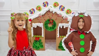 Diana and Roma's Epic Adventure With the Gingerbread Man House!